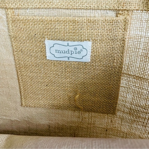 Mud Pie JUTE TAN TOTE BAG - Picture 8 of 10